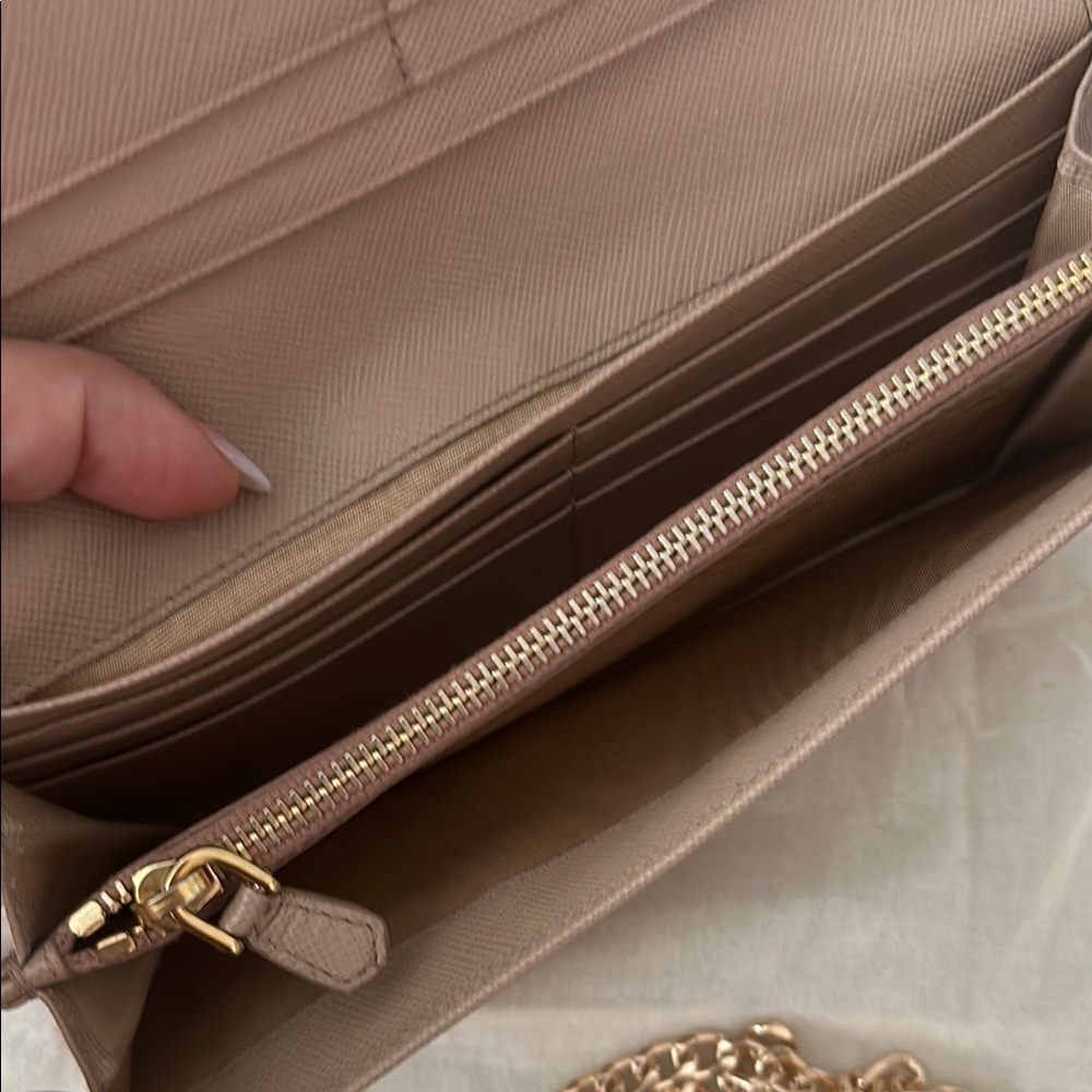 Prada Saffiano Bow Fiocco Orchidea Large Wallet - Picture 11 of 14